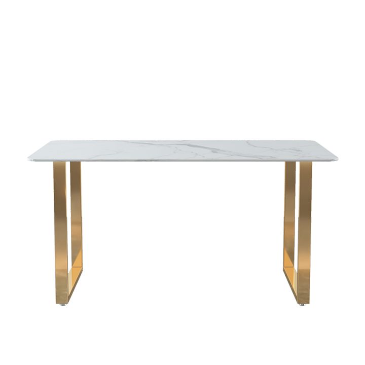 Glam 1/2/5 Pieces Dining Set Rectangle Stone Dining Table for Dining Room