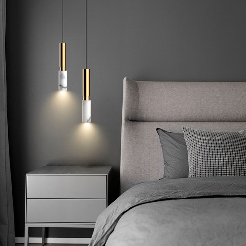 Pendre en pierre géométrique Light Modern Style Hanging Light pour le salon