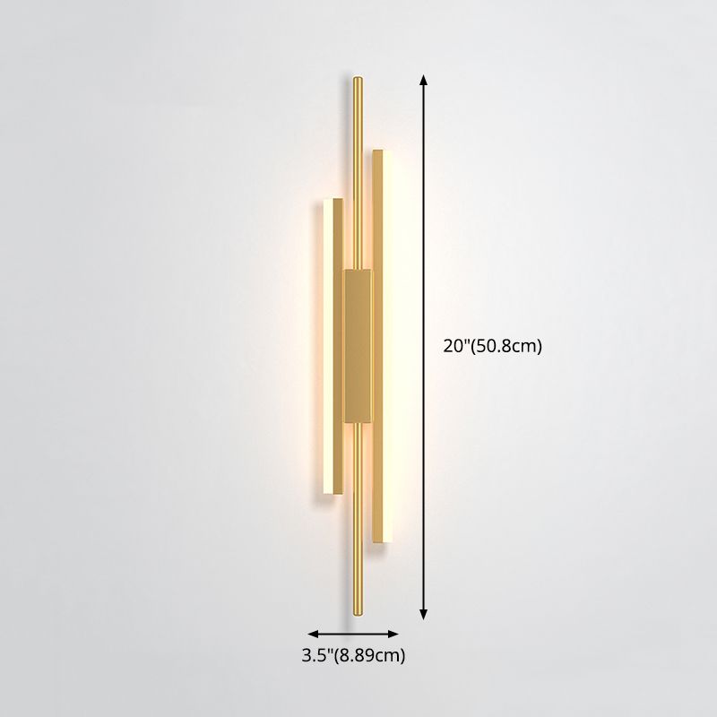 Nueva lámpara de montaje de pared acrílica moderna de 1 luces apliques de pared lineal para sala de estar