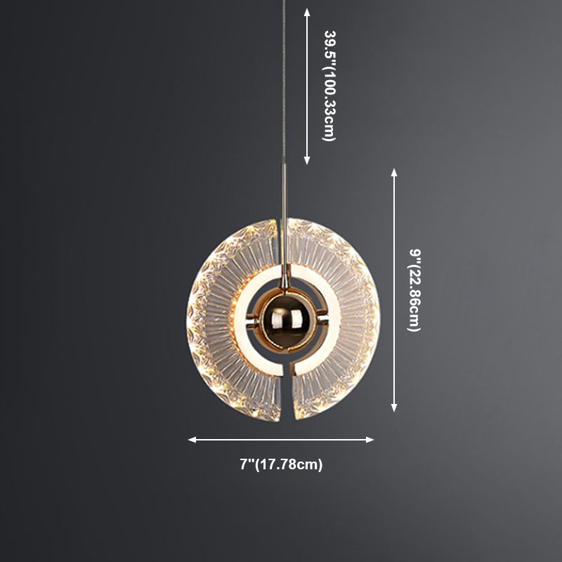 Zeitgenössisches Schlafzimmer im Mini -Anhänger Acrylhänge Deckenlicht mit 2 Lichtern