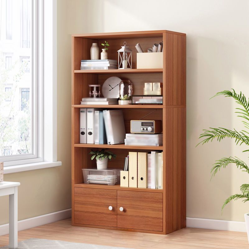 Manufactured Wood Standard Bookcase Contemporary Bookcase With Doors