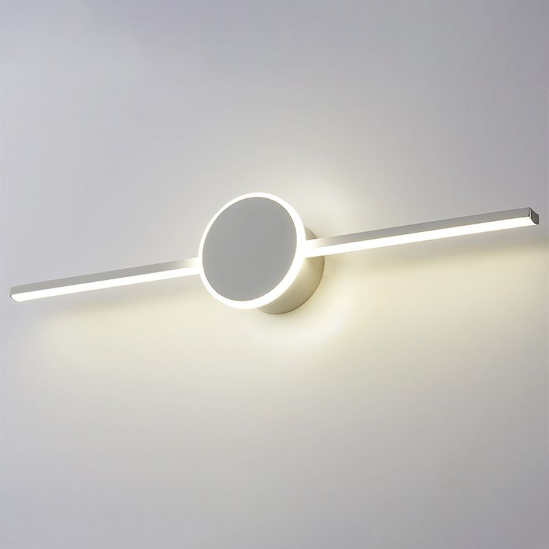 Luci da parete di vanità lineari Light Modern Minimalist Minimalist Metal Single Vanity Light