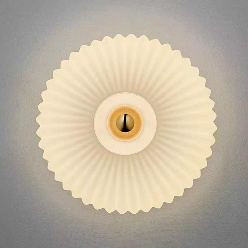 Circular Wall Lighting Contemporary Glass 1 Light Wall Sconce