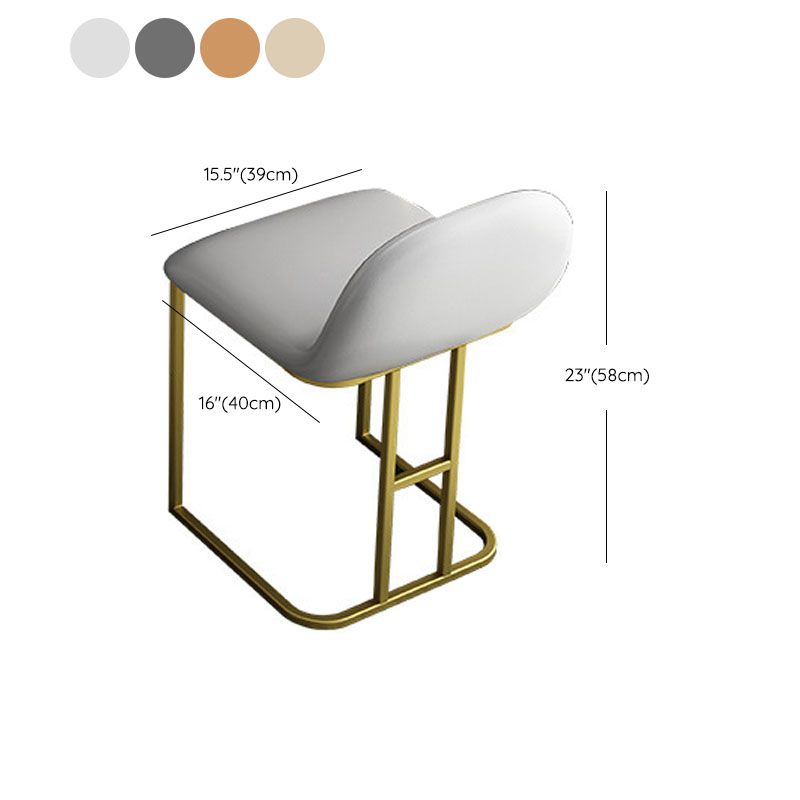 Glam Dressing Table Genuine Leather Vanity Table with 4 Storage Drawers