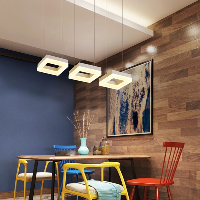Modern Simplistic Hanging Lamp 3 Light LED Pendant Light for Living Room Dining Room