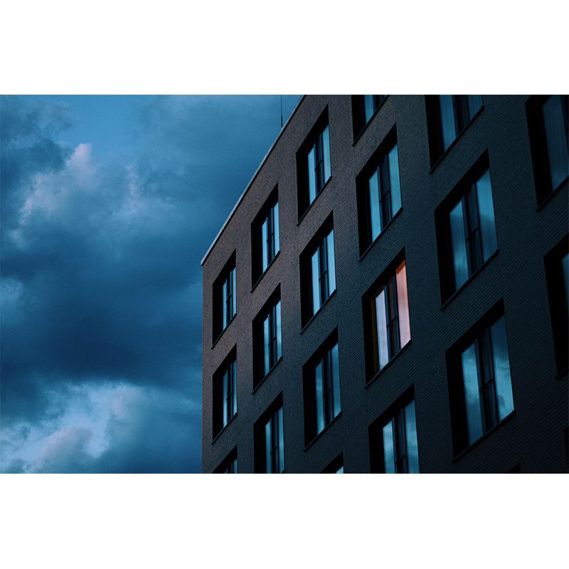 Skyscrapers Wall Mural Decal Eco-friendly Mural Wallpaper for Living Room