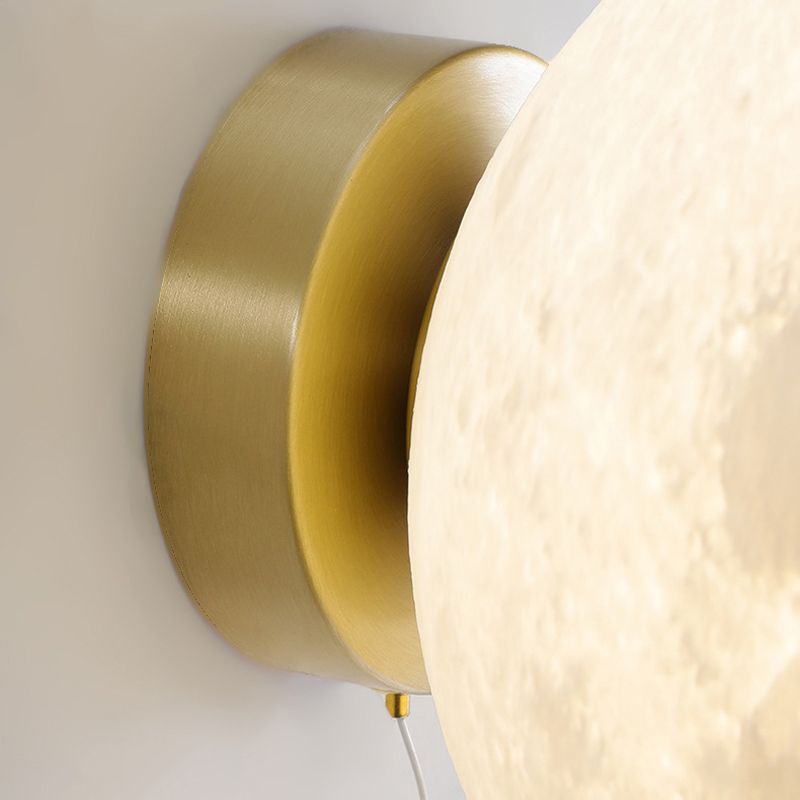 Children Metal Wall Light Flush Mount Globe Shaded Lighting for Dining Room