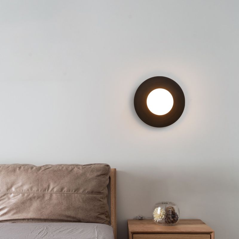 Modern Style House usada luces creativas de luz de pared con sombra de vidrio para dormitorio del hotel