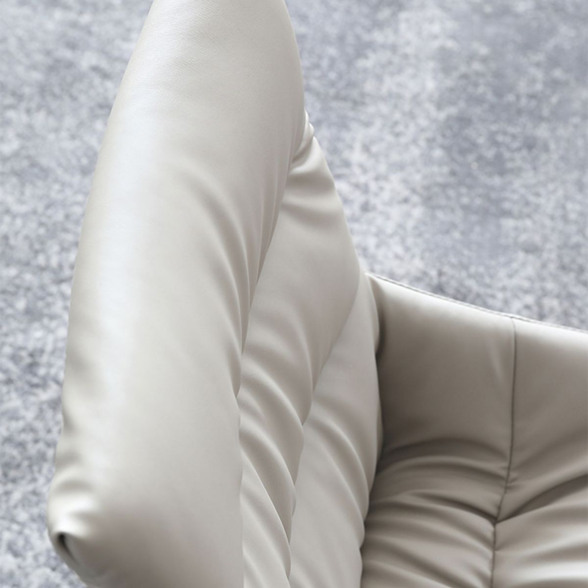 Faux Leather Chair Upholstered Armless Dining Chairs for Home