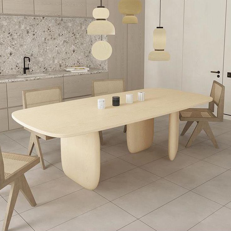 Solid Wood Dining Set 1/2/5 Pieces Modern Indoor Dining Furniture