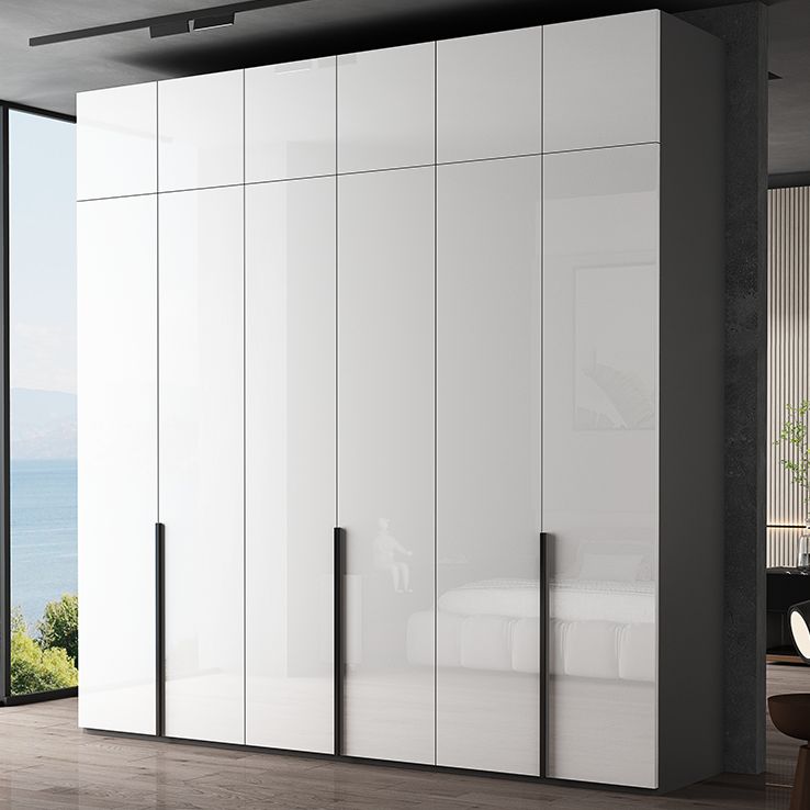 Modern Wardrobe Closet With Shelves Engineered Wood Wardrobe Armoire