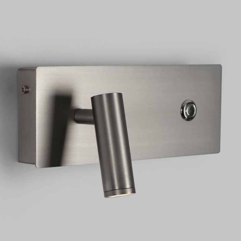 Einstellbare 1 leichte rechteckige LED -Wandlampen moderne Metallleuchten im modernen Stil