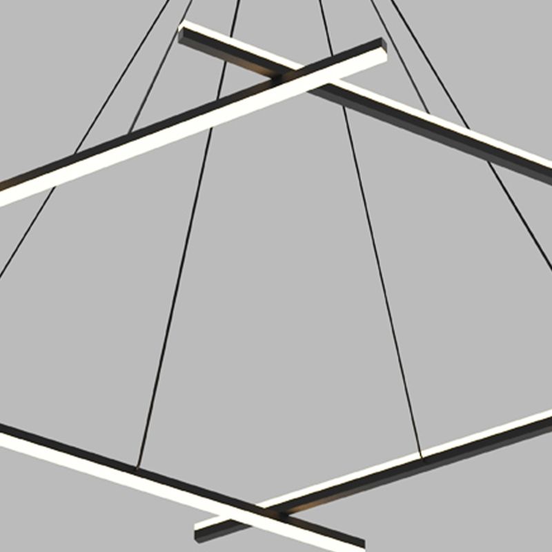 Luz de suspensión de metal simple LED LED LED LEACHING de estilo moderno