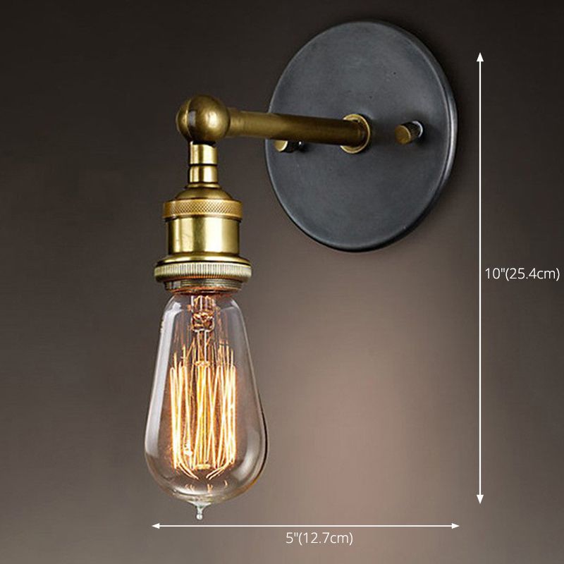 American Retro Industrial Style Armed Mur Sronce Lights 1 Light Metal Picherons