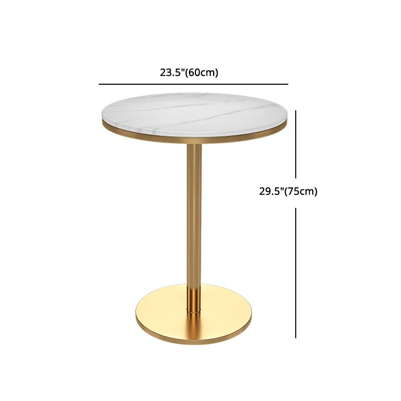 Glam Style Marble Dining Table 1/2/3/4/5 Pieces Dining Set for Home Use