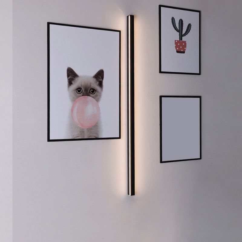 Lámpara de pared de línea delgada minimalista Metálico LED LED Surfate Surf Sponde de pared de la superficie