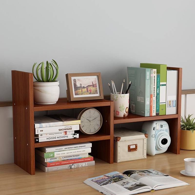 Scandinavian Style Bookshelf Open Back Wood Bookcase for Office