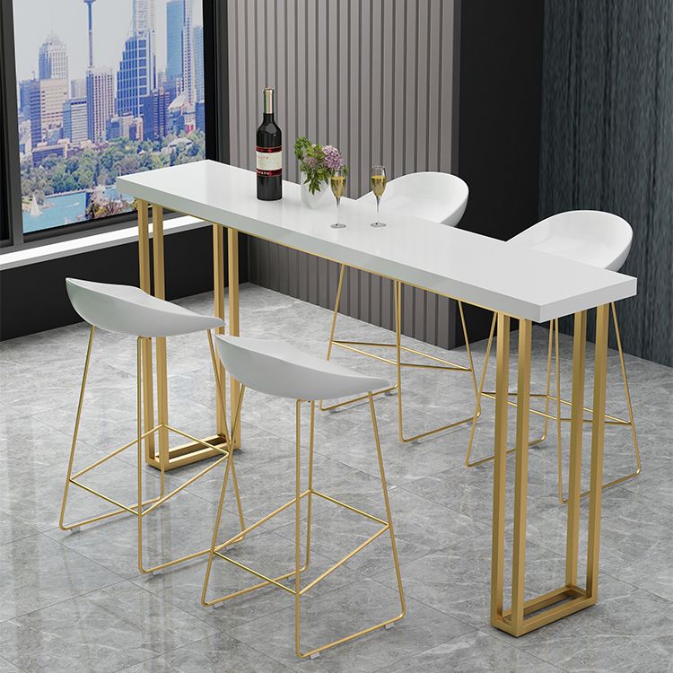 Rectangle Bistro Bar Height Cocktail Table Sled Pub Height Dining Table