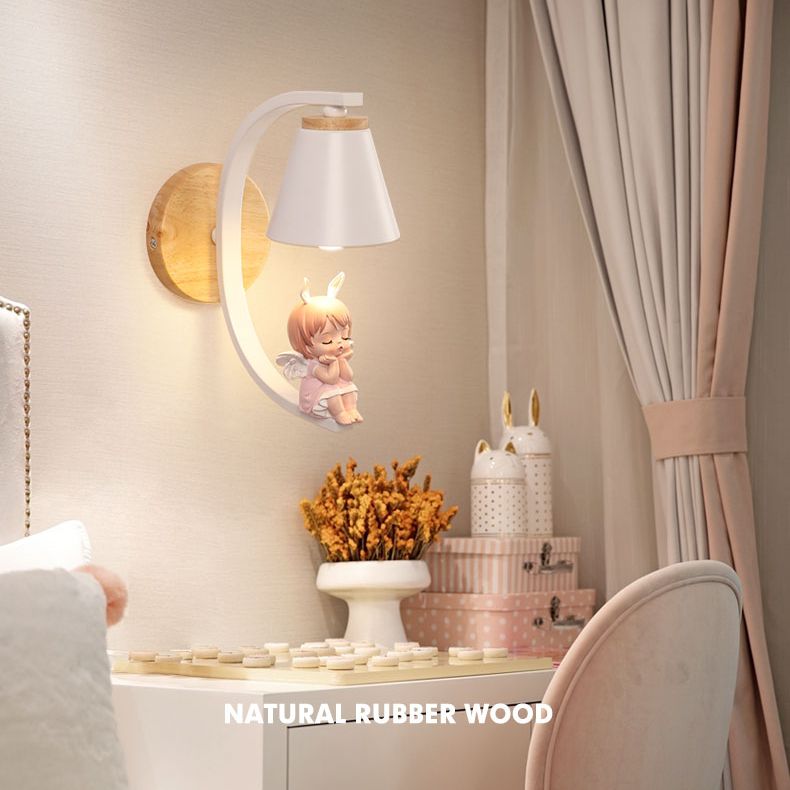 Carsine de résine Cartoon moderne à 1 lumière LED MUR MUR ARMÉE MUR ARMÉ