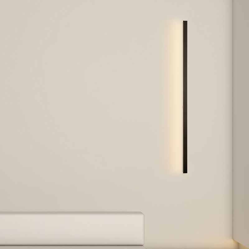 Accoglienza a parete in metallo a forma lineare moderna lampada montata a parete a 1 luci