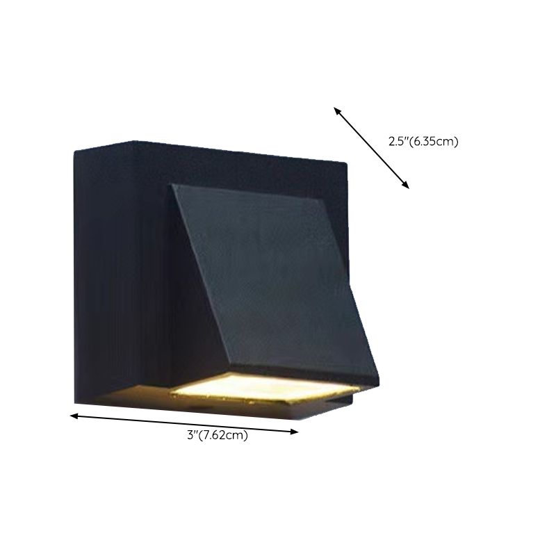 Geometric Wall Mounted Lamp Contemporary Metal Wall Lighting Idea