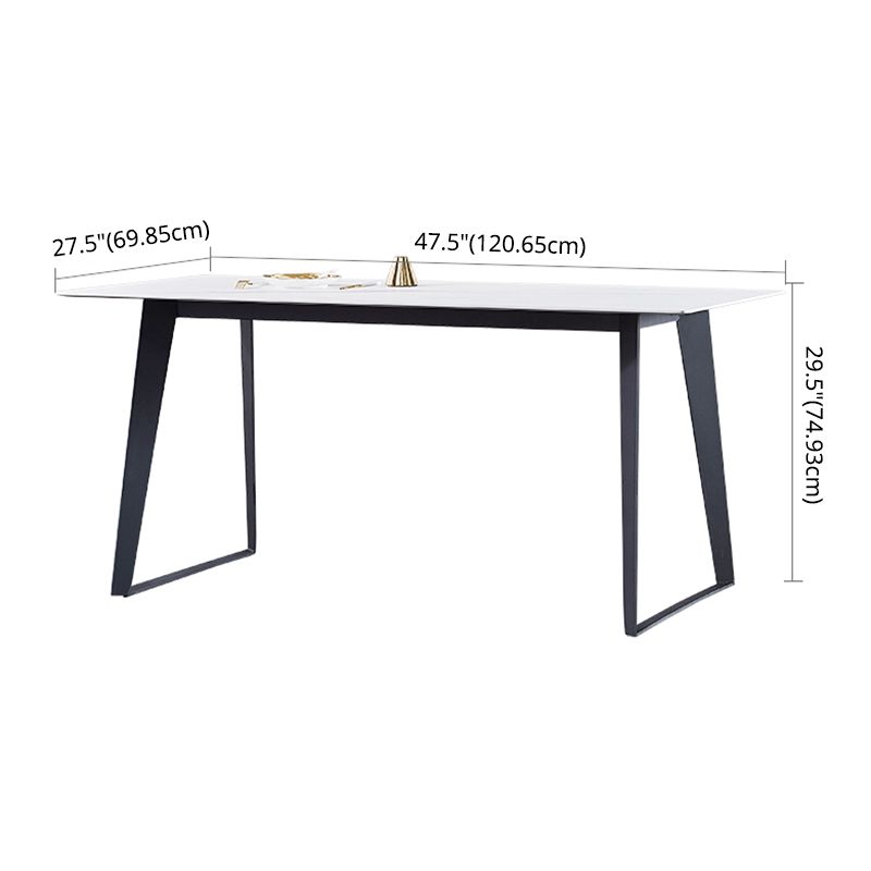 Modern Sintered Stone Dining Set White Multi Purpose Dining Table Furniture for Dining Room