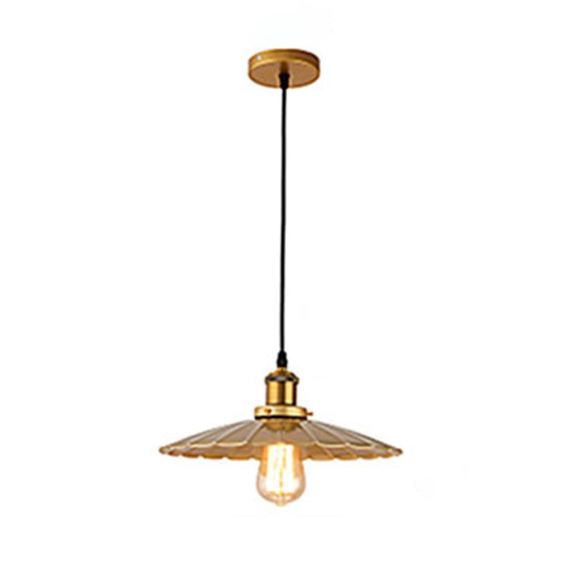 1 Light Geometric Hanging Ceiling Lights Industrial Style Metal Pendant Light Fixtures for Restaurant