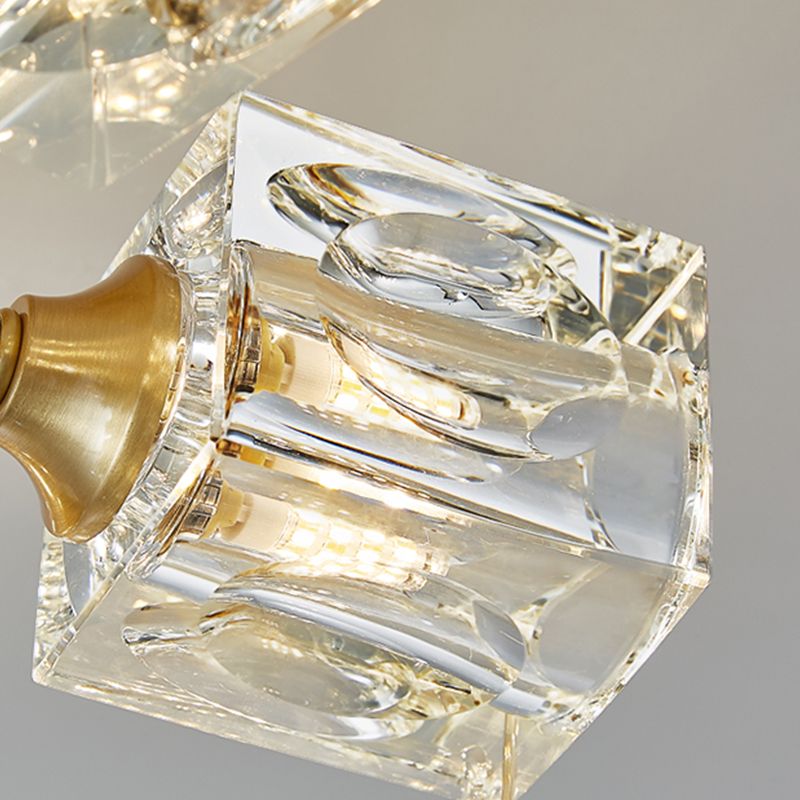 Colonial Style Geometry Ceiling Fixtures Metal Ceiling Flush Mount in Bronze