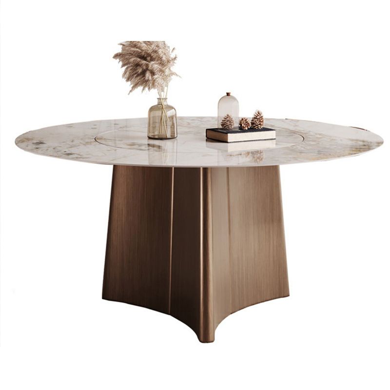 Modern Dining Table Set 1/4/5/7 Pieces with Metal Base Kitchen Furniture Set