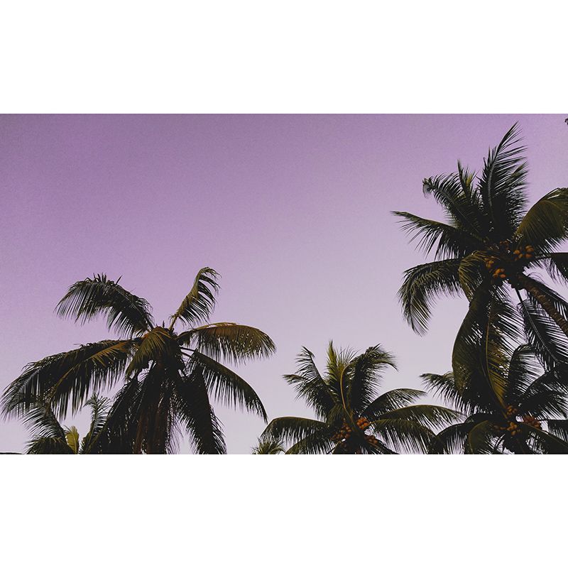 Tropical Trees Plant Wall Covering for Living Room Bedroom Home Decor, Customized Size