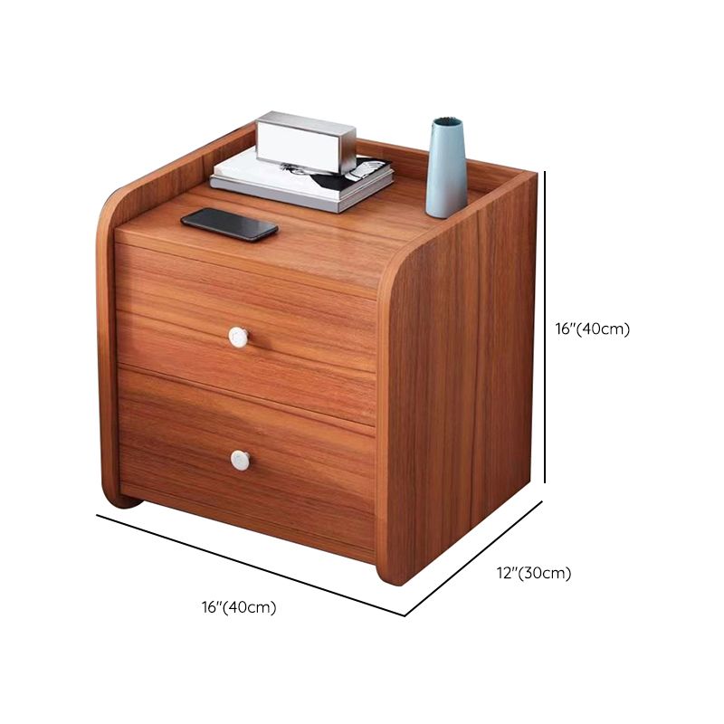 Contemporary Night Table Storage Accent Table Nightstand with 2/3 Drawers for Bedroom