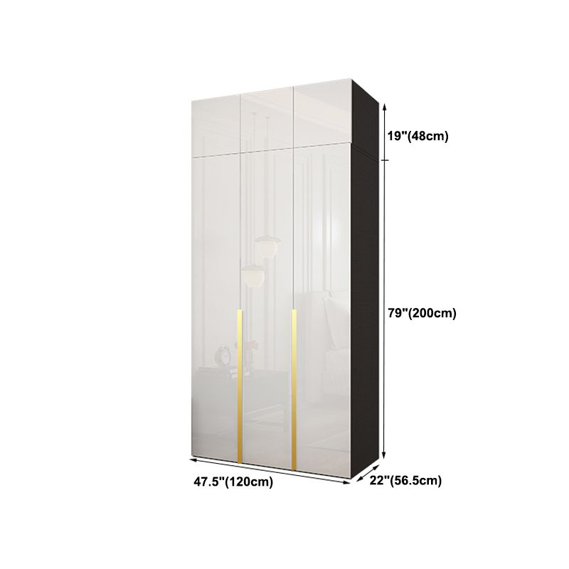Engineered Wood Wardrobe Cabinet Hinged Modern Wardrobe Armoire