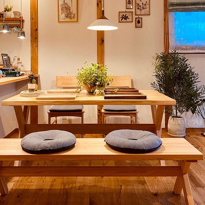 Trestle Base Dining Room Table Wood Dining Table for Dining Room