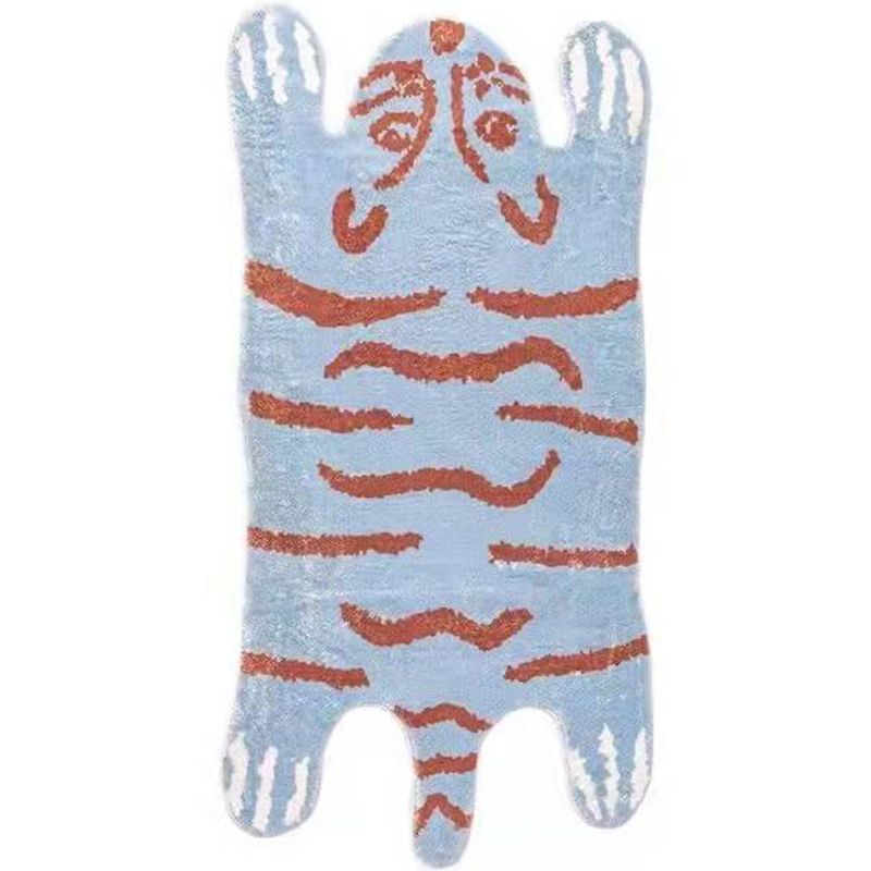 Simplicity Area Carpet Modern Animals Pattern Rug Polyester Stain Resistant Area Rug for Living Room