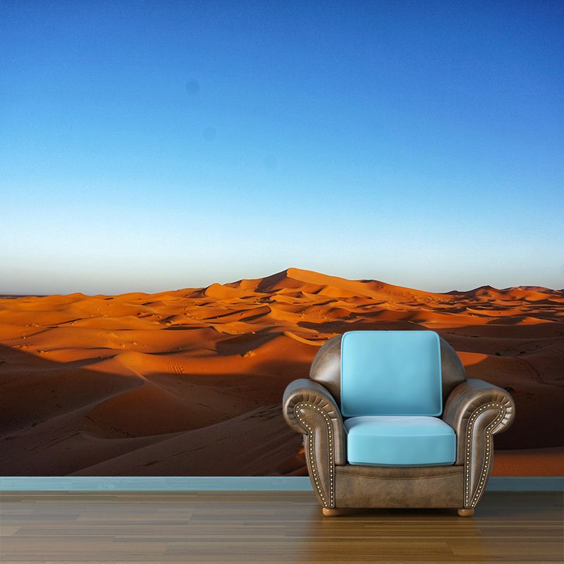 Soft Color Desert Landscape Mural Decal Modern Wall Covering for Sitting Room
