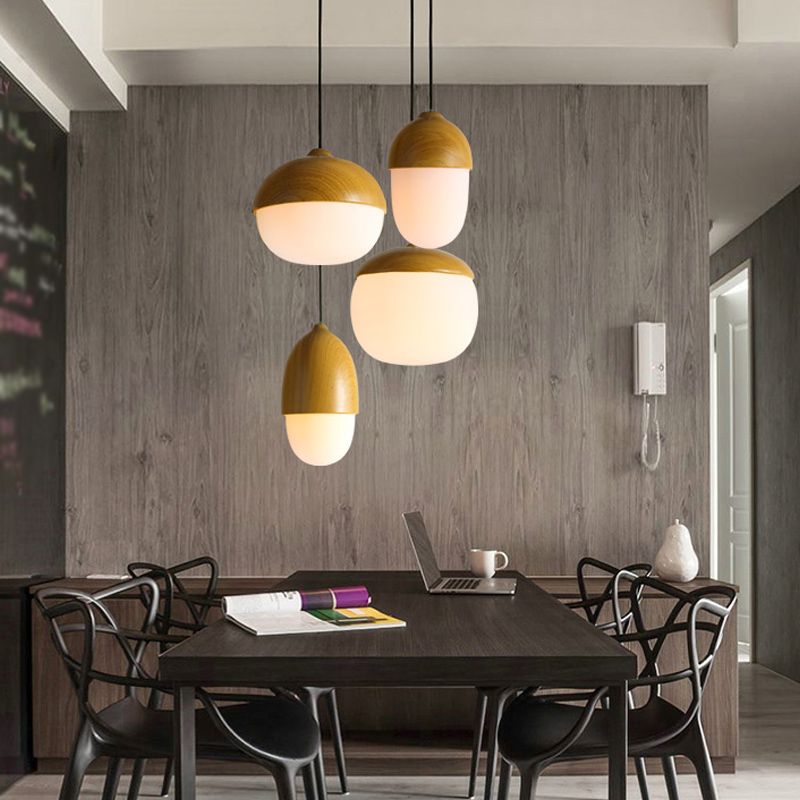 Untersuchungsraum hängende Decke Hanges weißes Glas Decken Deckenpendellicht mit 1 Licht