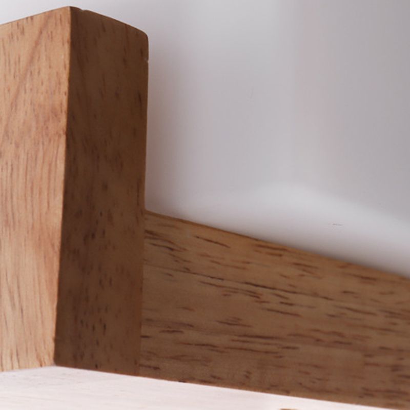 Madera de sombra geométrica luces de pared moderna simple 1 cabeza de montaje de pared de la pared en blanco