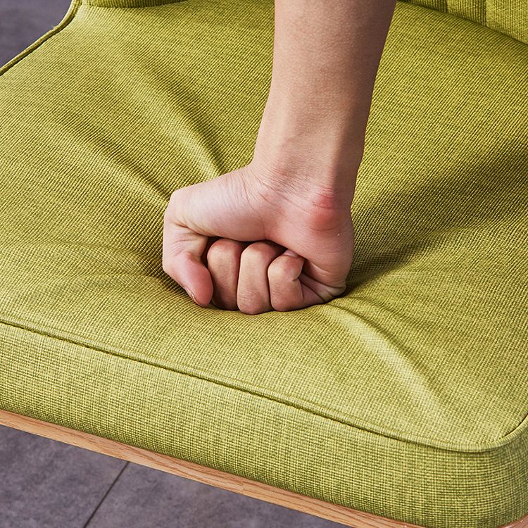 Chaise d'appoint de maison scandinave, chaise de salle à manger rembourrée en métal à dossier solide