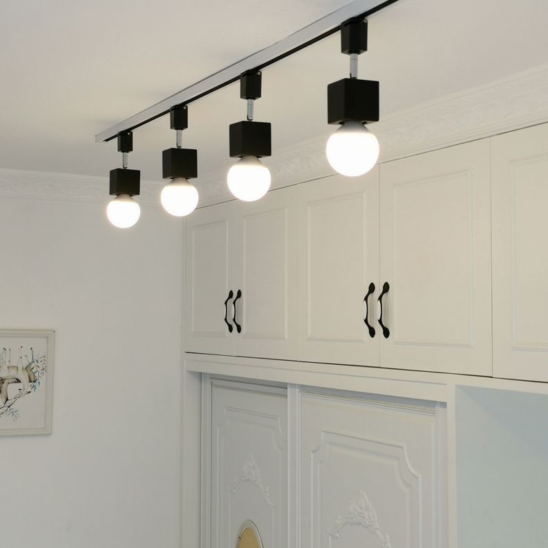 Éclairage de piste minimaliste moderne nordique Astigmatisme Astigmatisme Salle de salle à manger Lampe d'éclairage pratique