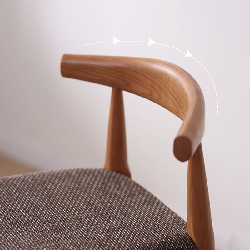 Industrial Fabric Counter & Bar Stools Ash Wood Indoor Stools