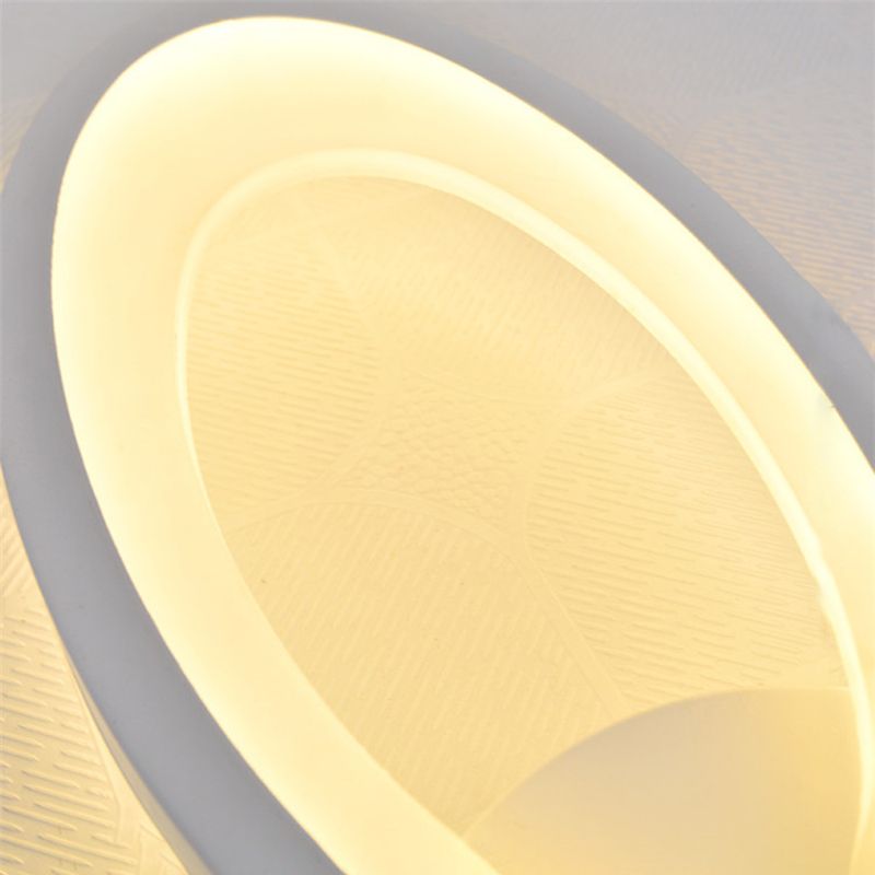 Amplia de la pared LED blanca acrílica en la lámpara de pared geométrica de hierro forjado de estilo conciso moderno para espacios interiores