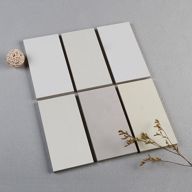 Square Pure Color Floor Tile Scratch Resistant Straight Edge Floor Tile