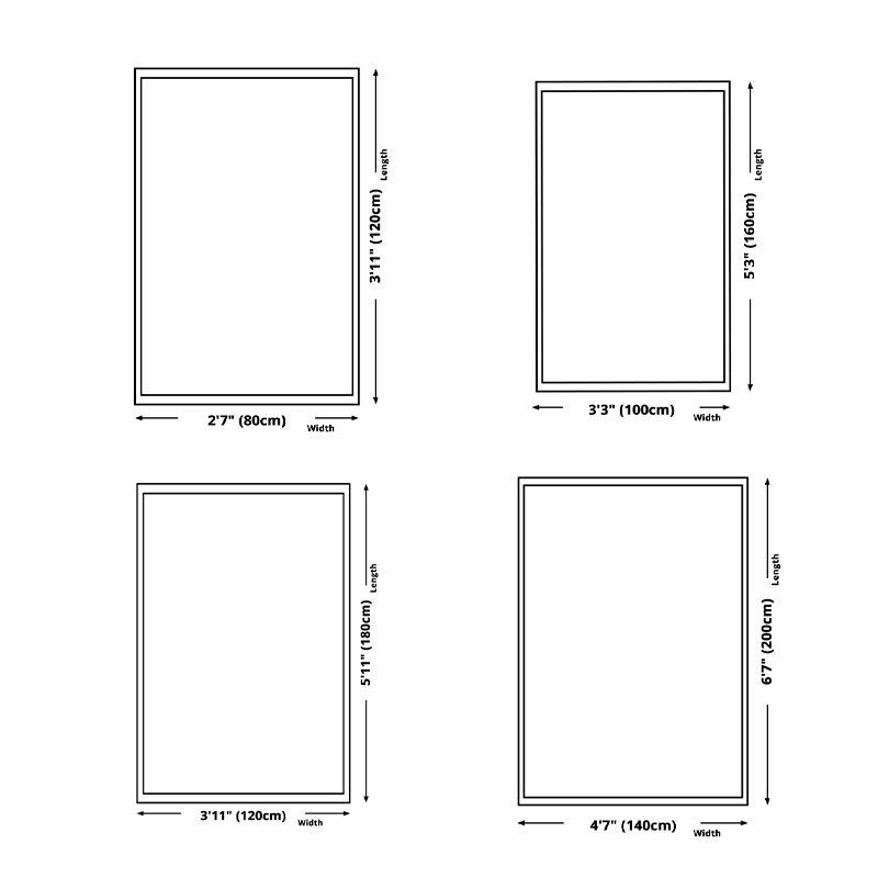 Classical European Indoor Rug Polyester Floral Print Carpet Non-Slip Backing Area Rug for Home Decor