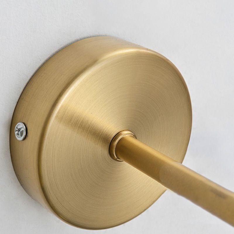 Lámpara montada en la pared de tambor lámpara de montaje de pared de metal posmoderna para sala de estar