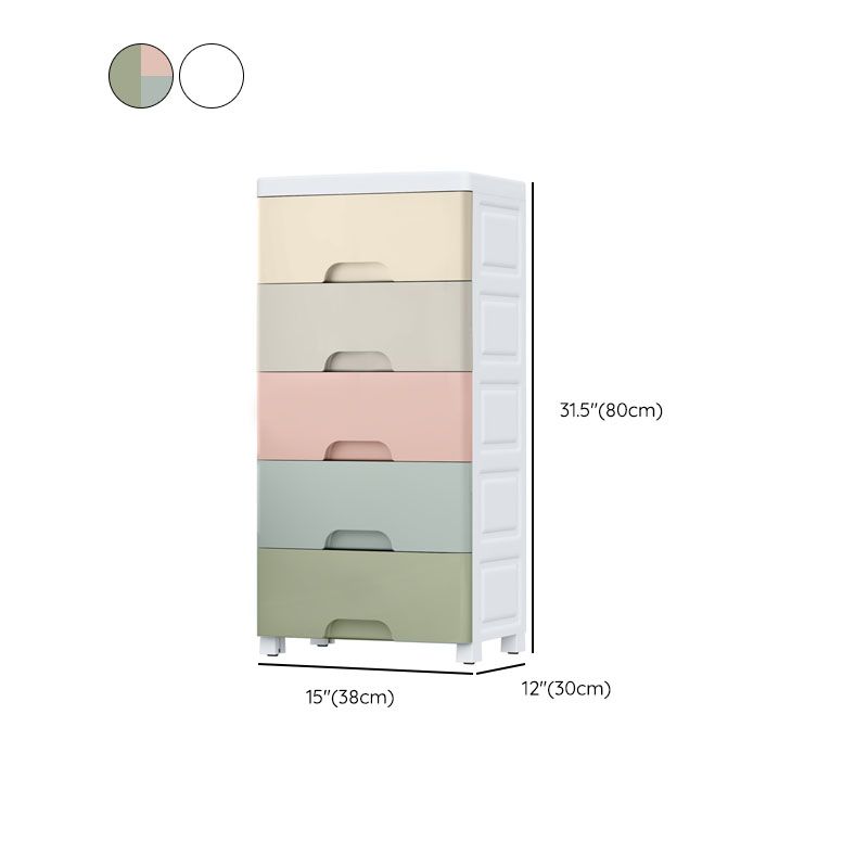 Scandinavian Kids Dressers Plastic Kids Furniture for Bedroom