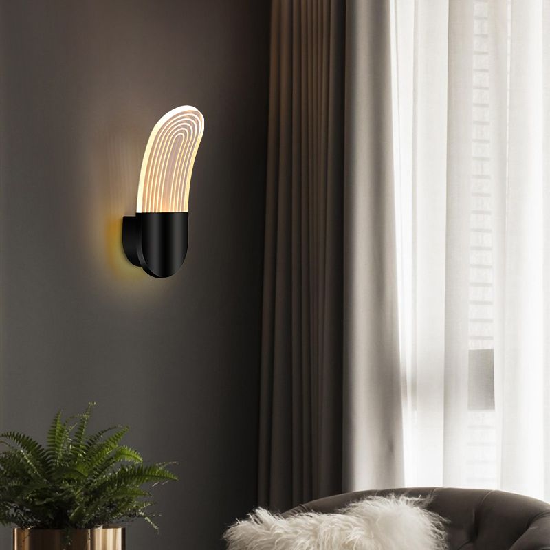 Modern Unique Shape Wall Light Fixture 1 Light Wall Mounted Lighting
