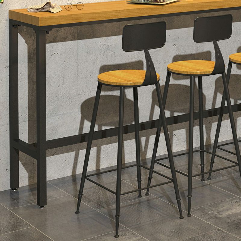 Industrial 1/2/6/11 Pieces Solid Wood Bar Table Set Rectangular Counter Set for Home Use