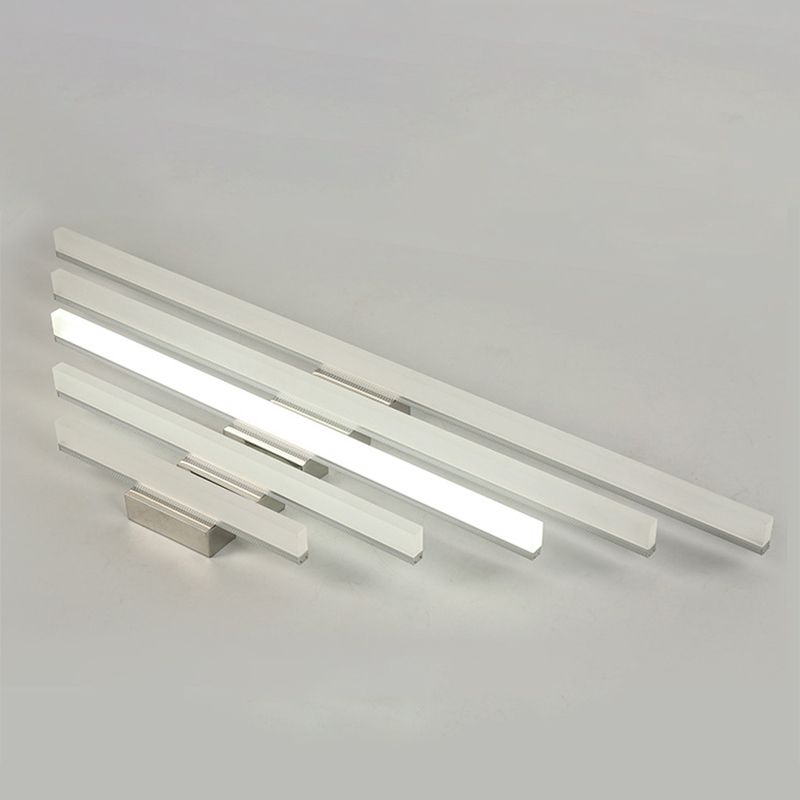 Acrylic Linear Wall Sconce Lighting Simplicity Style LED Wall Light Fixture in White