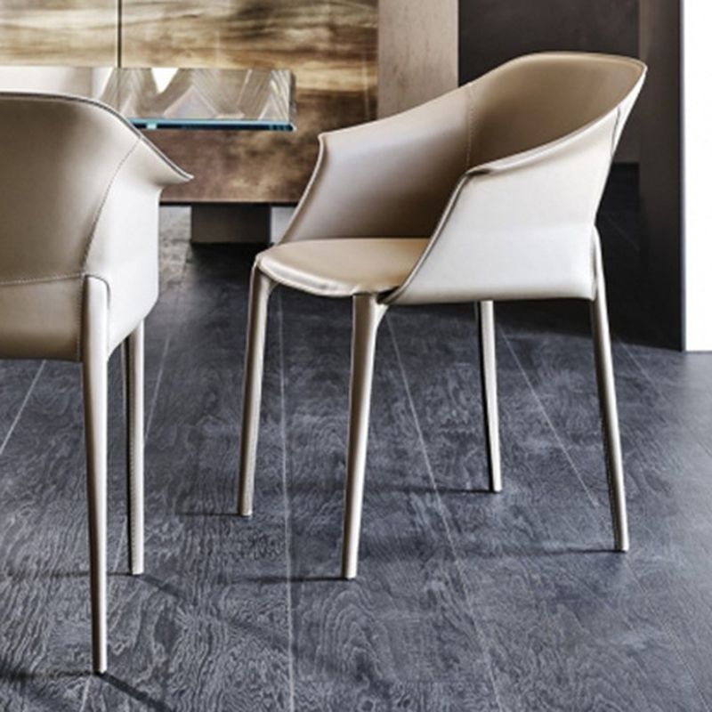 Arms Included Barrel Chair Barrel Sloped Arm Accent Chair with Legs