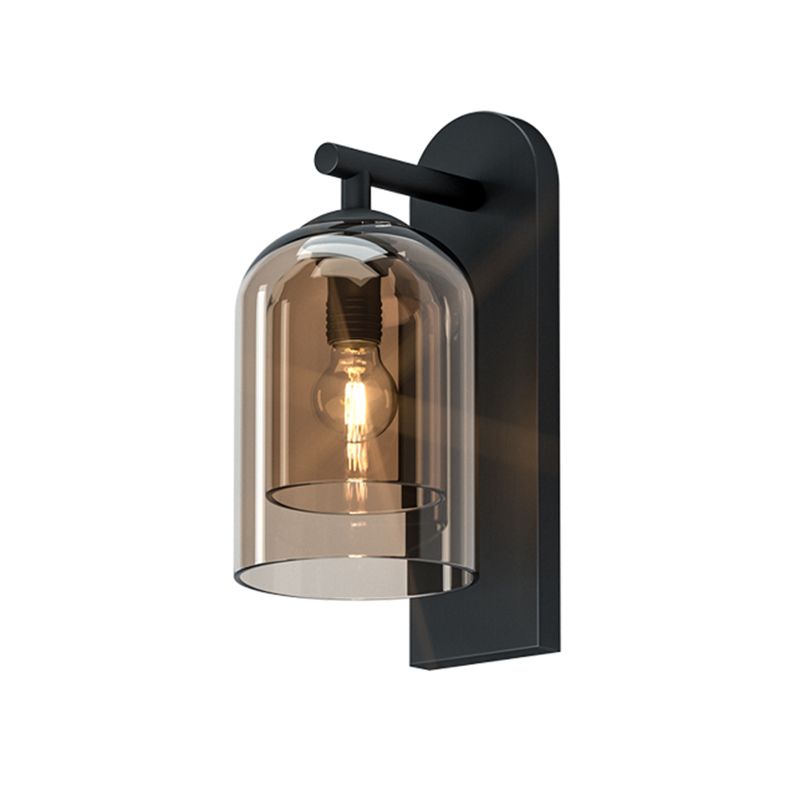 1-Licht-Halbzylinder Wandleuchte modern